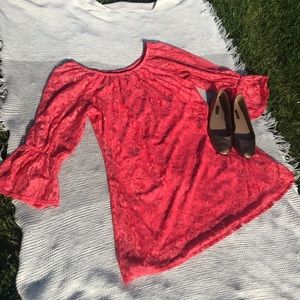 Long sleeved lace dress